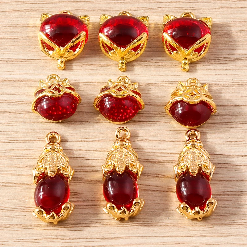 

10pcs Fashion Crystal Cat Charms Pendants for Jewelry Making DIY Drop Earrings Necklaces Handmade Bracelets Crafts Accessories