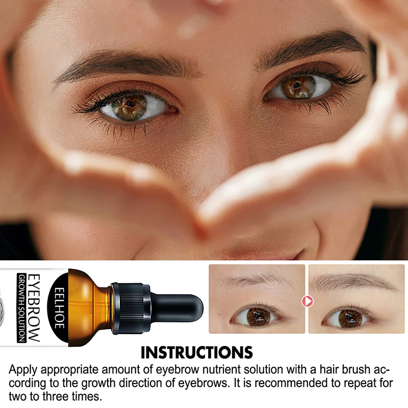 

Натуральное масло для роста волос бровей, эфирное масло для ресниц, предотвращает старение кожи, Органическая сыворотка, жидкость для быстр...