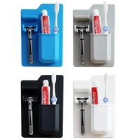silicone toothbrush holder bathroom tooth brush organizer non slip wall mounted holder shaver razor organizer toothpaste holder