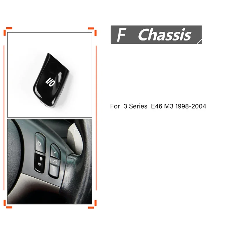 VO стиль салон автомобиля кнопка на руль украшение наклейка для BMW 3 серии E46 M3