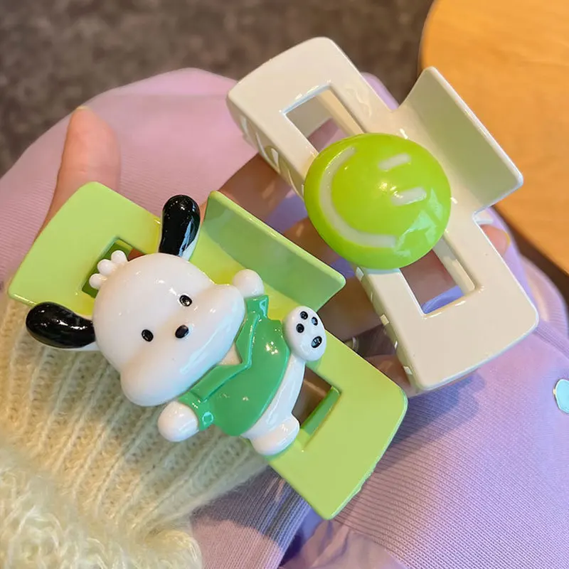 

Sanrio Kawali полакко Акула заколка для волос большого размера аксессуары для волос авокадо Зеленый Аниме подарок другу на день рождения игрушки для девочек