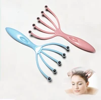 1pcs five finger head massager steel ball head massage relaxation massager hair held scalp neck stress relief reduce stress