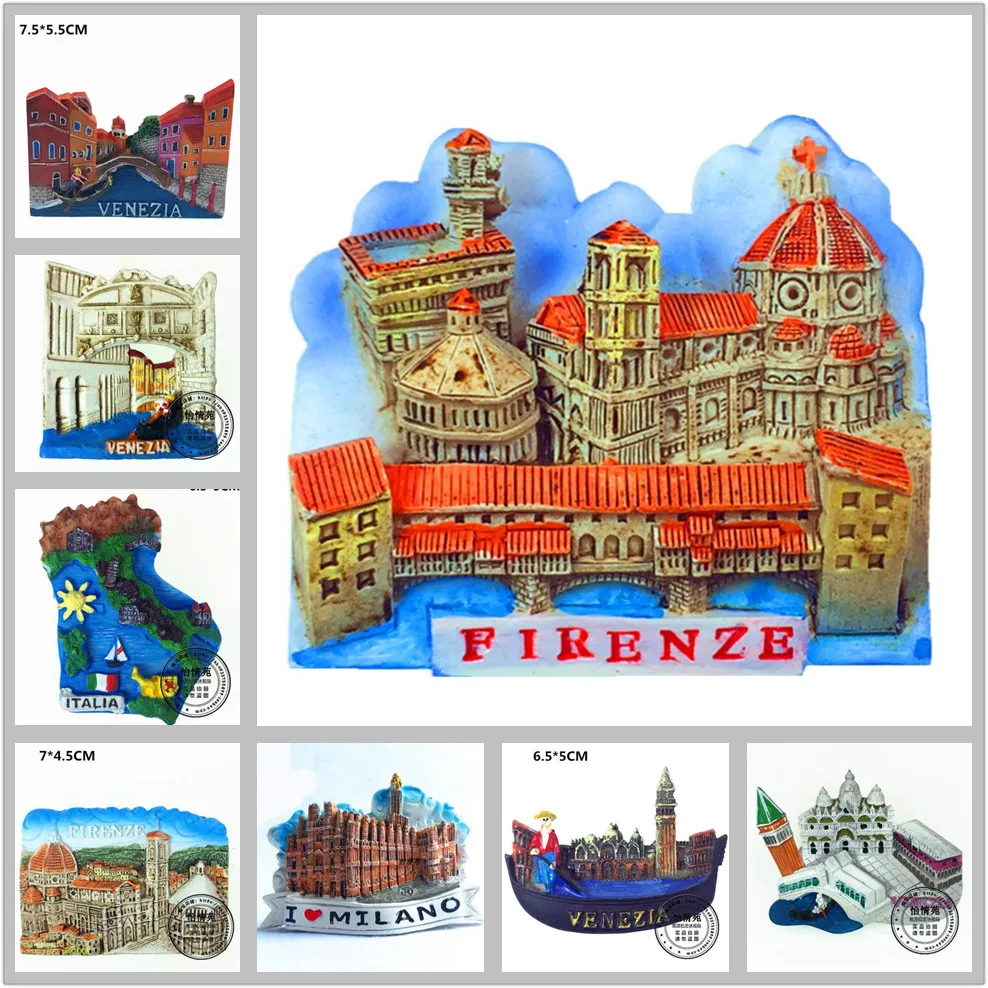 

Европа, Италия, 3D магниты на холодильник, магнитные наклейки, коллекция, подарок ручной работы