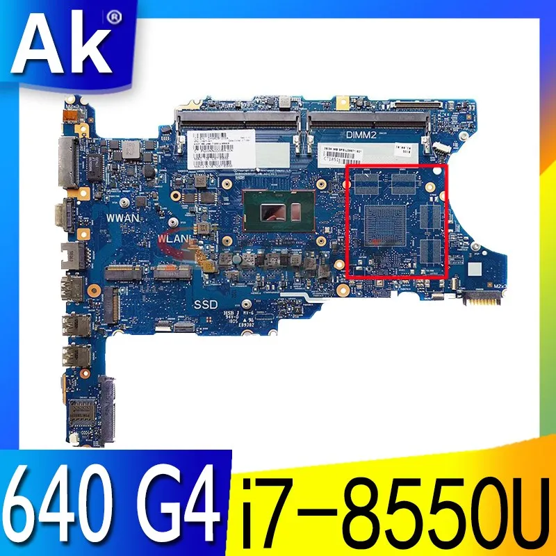 Laptop Motherboard HP ProBook 640 G4 L09567-601 L09567-001 L09567-501 CPU i7-8550U CPU 6050A2930101-MB 100% test ok