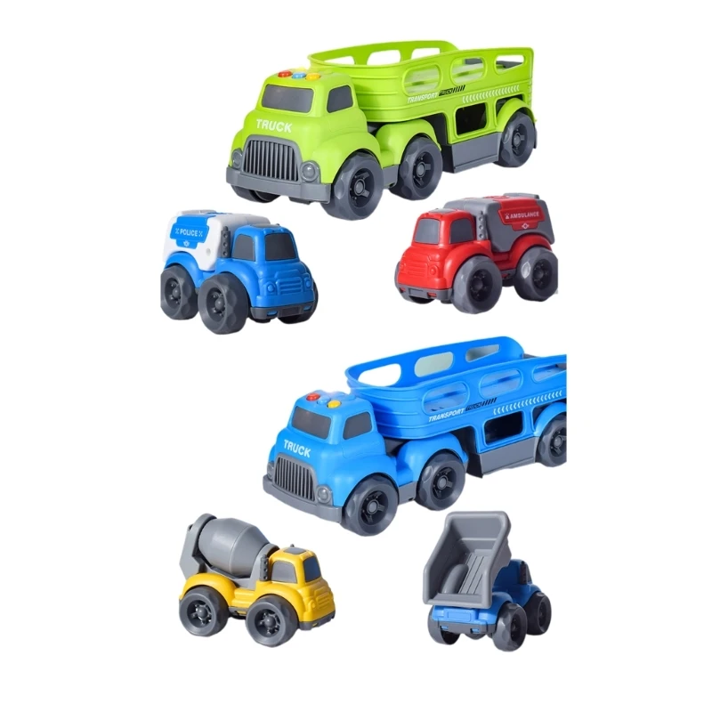 

Toddler Toy Vehicle Realistic Car Model Ambulance Inertia Car Boy Cool Pullback Toy Engineering Truck Vehicle Wholesale