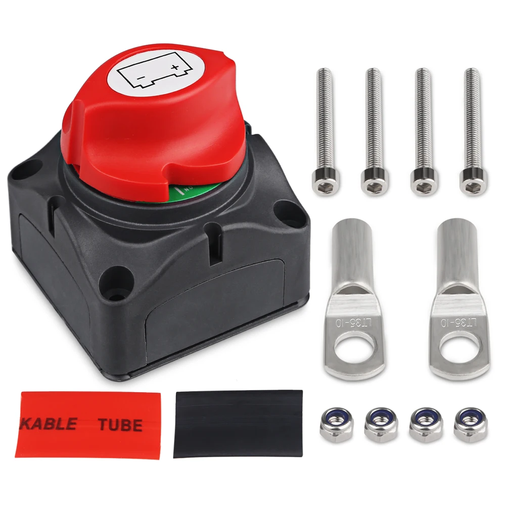 

Auto Battery Disconnect Switch Marine Rotary Switch Safe Cut Off Isolator Power For Motorcycle Truck Car Vehicle RV Boat Marine
