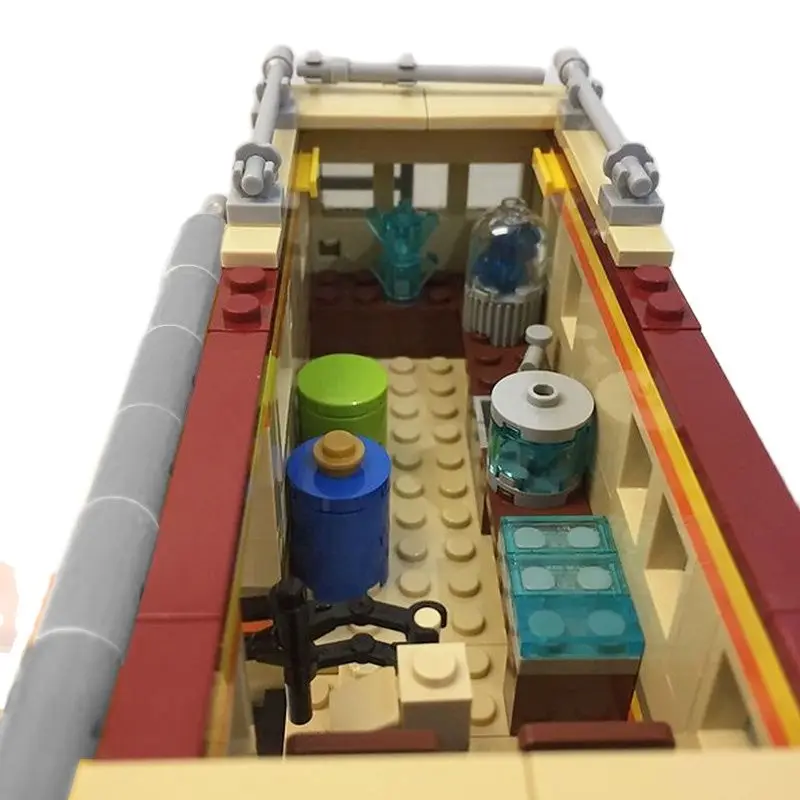 MOC 17836 строительные блоки Bad RV Lab RV Truck, строительные блоки, блоки Уолтер Уайт, машина для лекарств, высокотехнологичные Обучающие Детские игру... (art.: 3920be55d6482) - 3920be55d6482