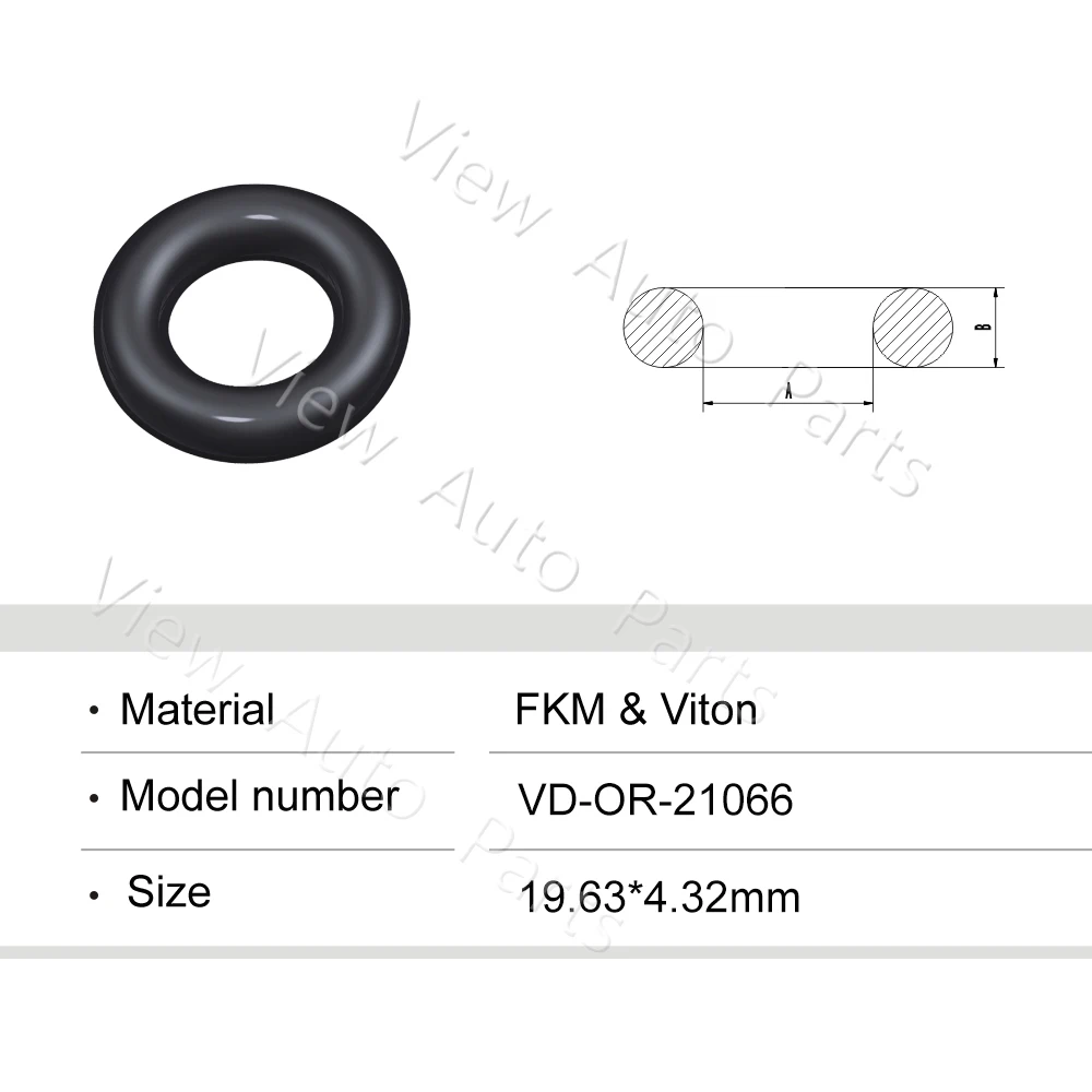 

Резиновые уплотнительные кольца для топливного инжектора, 50 шт., высокое качество, Φ 19,63x4,32 мм