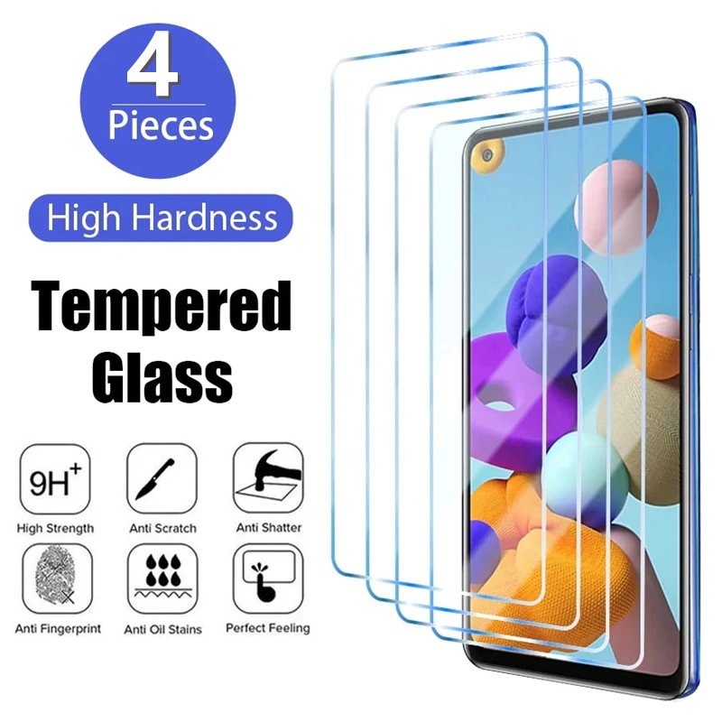 4 Pezzi Di Vetro Temperato Per Samsung A23 A13 A53 A52 A32 A12 A51 A52S A72 A33 A21S Proteggi Schermo Per Galaxy S10E M12 M31S M32 M52