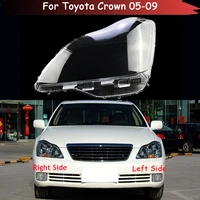 car headlight shell lampshade transparent cover headlight glass headlamp lens cover head light case for toyota crown 2005 2009