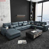 private custom nordic size living room three modern minimalist technology cloth sofa combination set