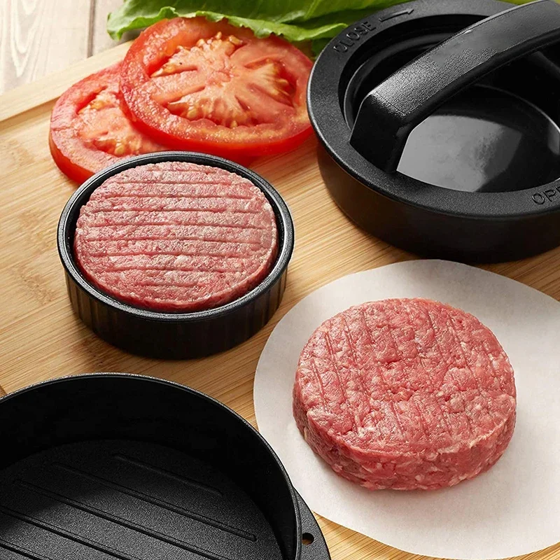 

Hamburger Meat Press Maker ABS Round Shape Non-Stick Stuffed Burger Patties Beef Grill Pie Press Mould Maker Kitchen Accessories