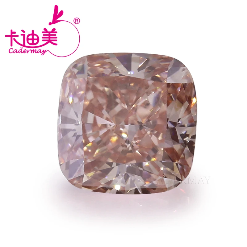 Камни для изготовления ювелирных изделий CADERMAY VVS1 в форме подушки