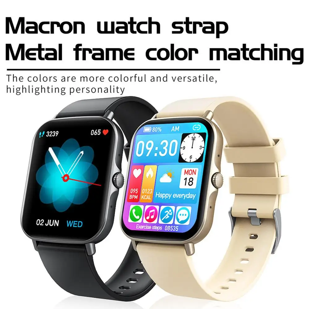 

Sport Watch Heart Rate Sensor Smart Wristband 1.69 Inch Bluetooth Call Smart Watch Smart Bracelet 220 Mah Smartwatch Men Women