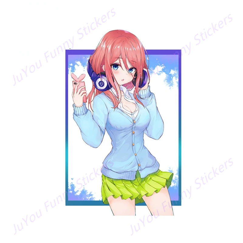 

JuYou Funny Stickers Exterior Accessories for Goutobun No Hanayome Car Laptop Car Sticker Waterproof Decal RV Decoration