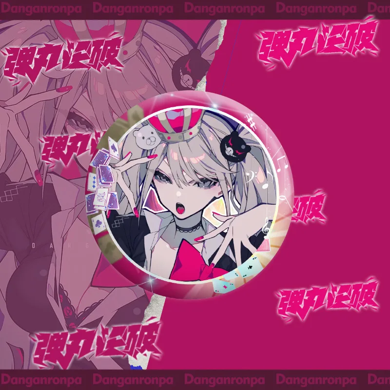 Danganronpa аниме фигурки Celestia Ludenberck komaeda nagito Enoshima Junko модный металлический значок