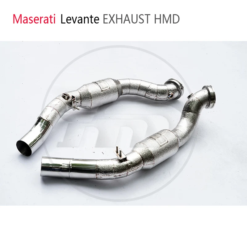 

HMD Car Accessories Stainless Steel Exhaust Downpipe for Maserati Levante With Catalytic Converter Manifold Catless Header