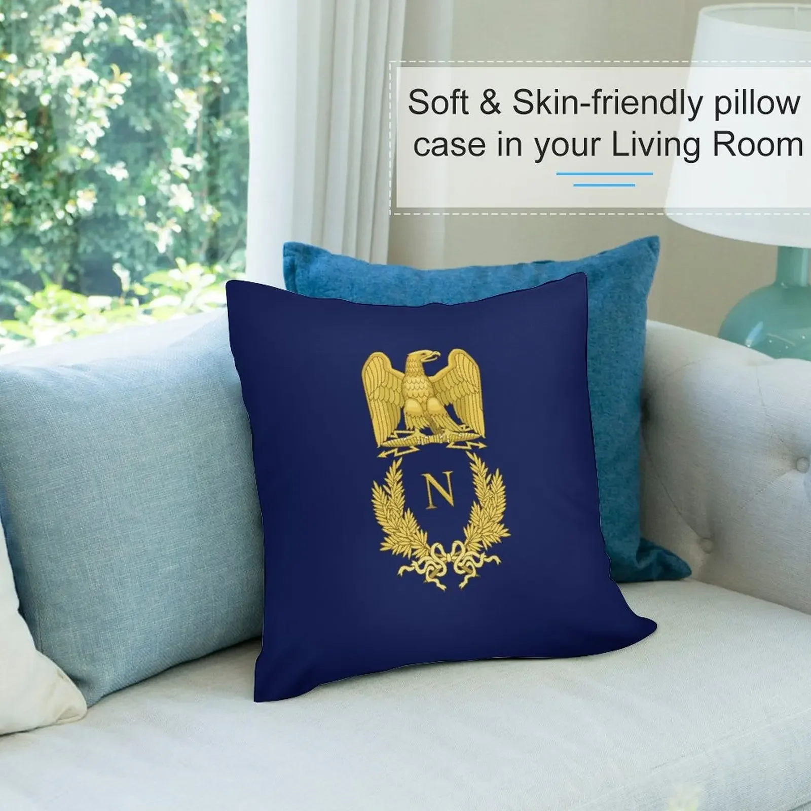 Emblème de Napoléon Bonaparte Декоративная подушка Чехлы для подушек Подушка