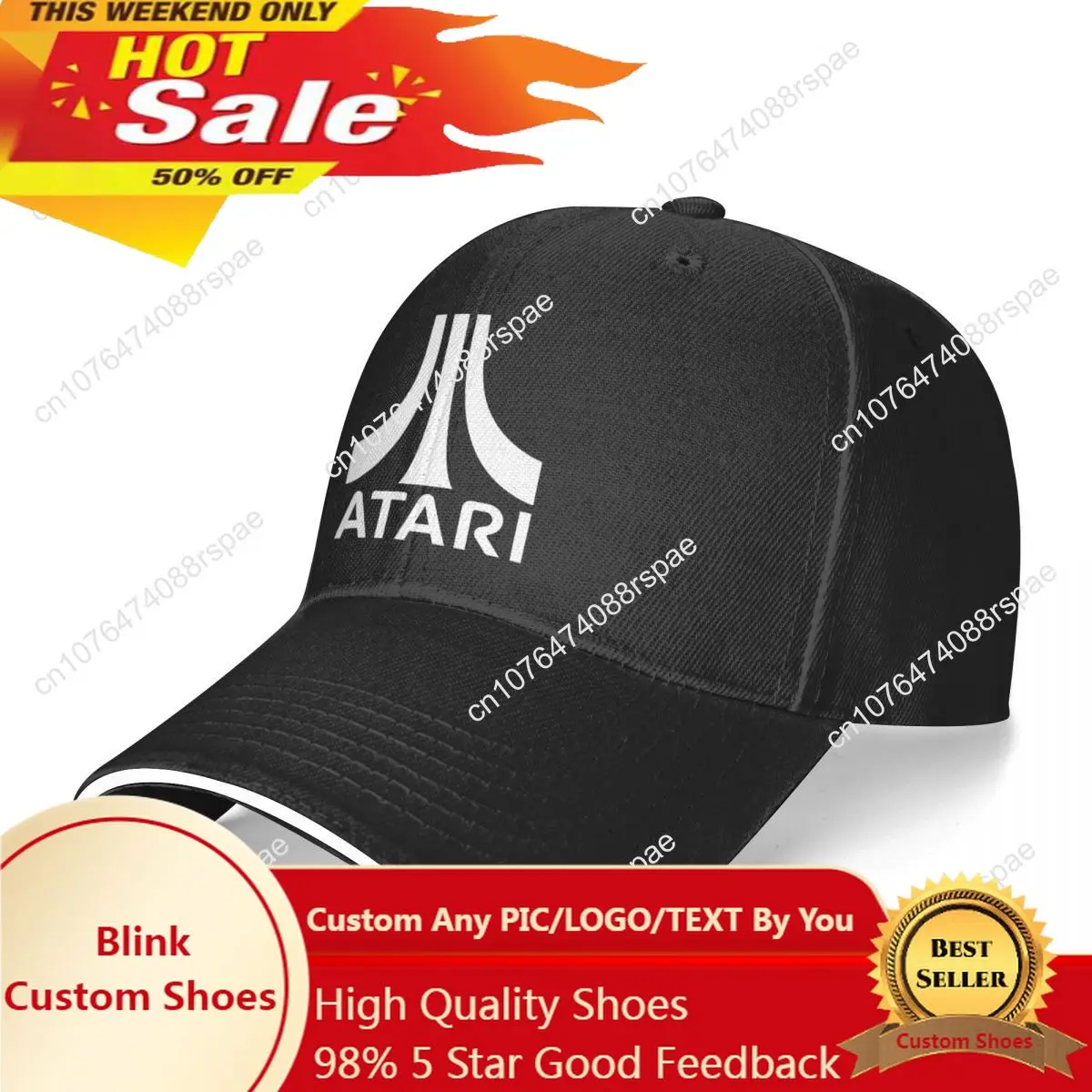 

Baseball Cap Men ATARI Fashion Caps Hats For Logo Asquette Homme Dad Hat For Men Trucker Cap