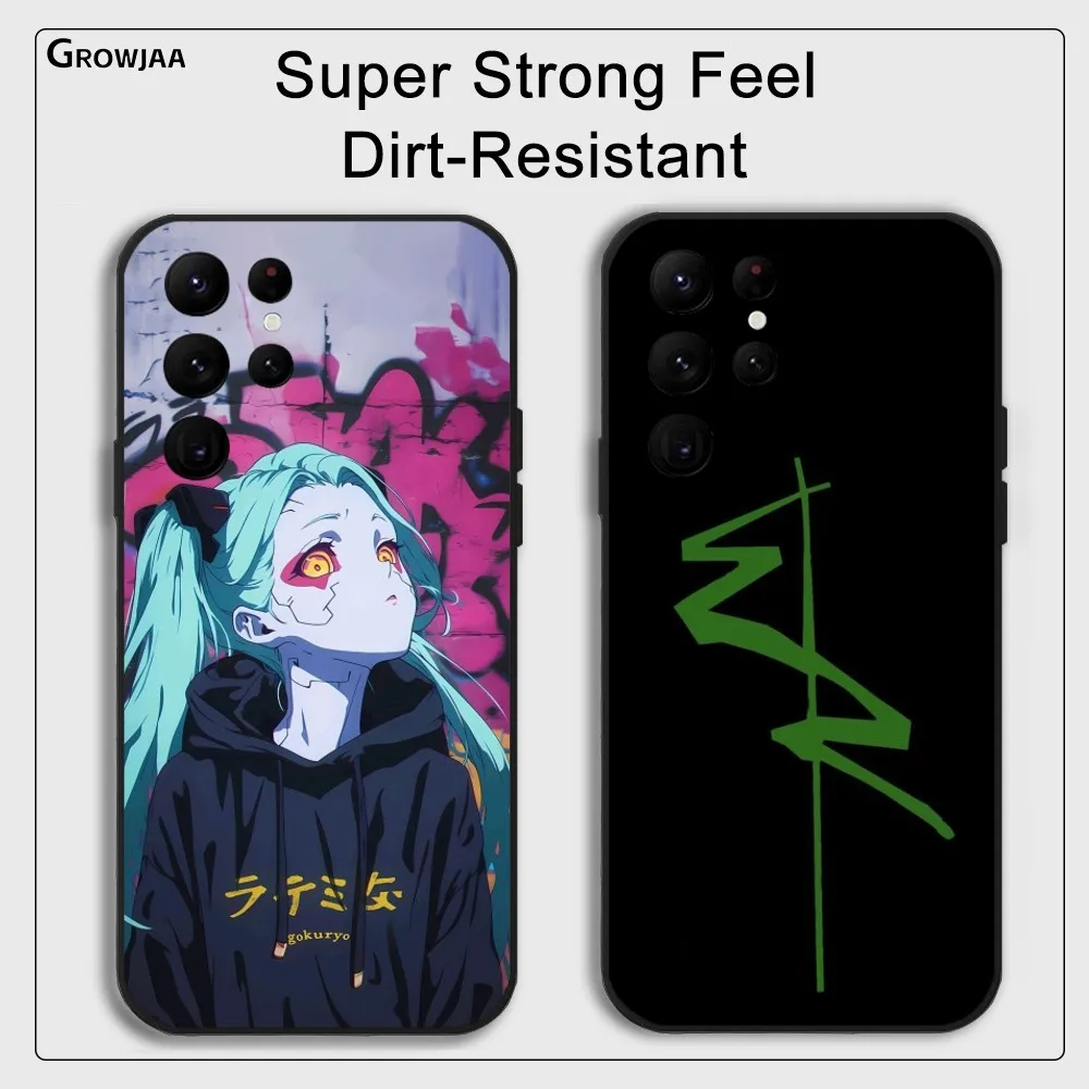 CyberpunkS-E-Edgerunners Phone Case for Samsung Galaxy S24 Ultra S22 S23 S21 S20 5G Protective Silicone TPU Funda
