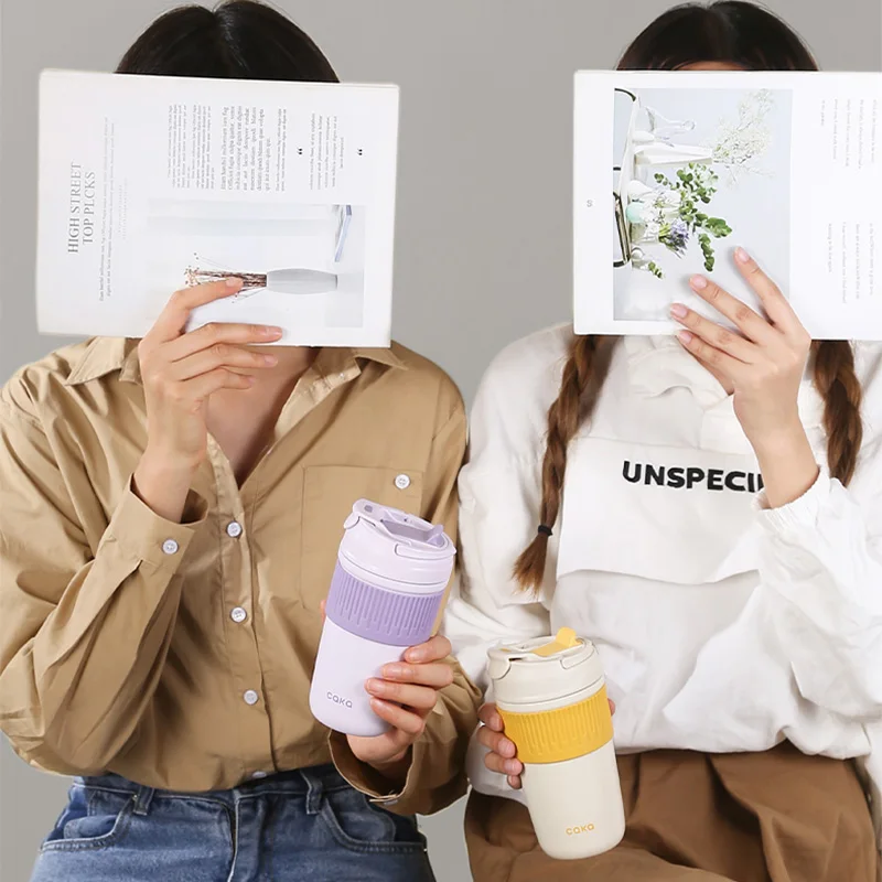 Термос Caka с крышками и соломинкой бутылка для воды из нержавеющей стали школьный