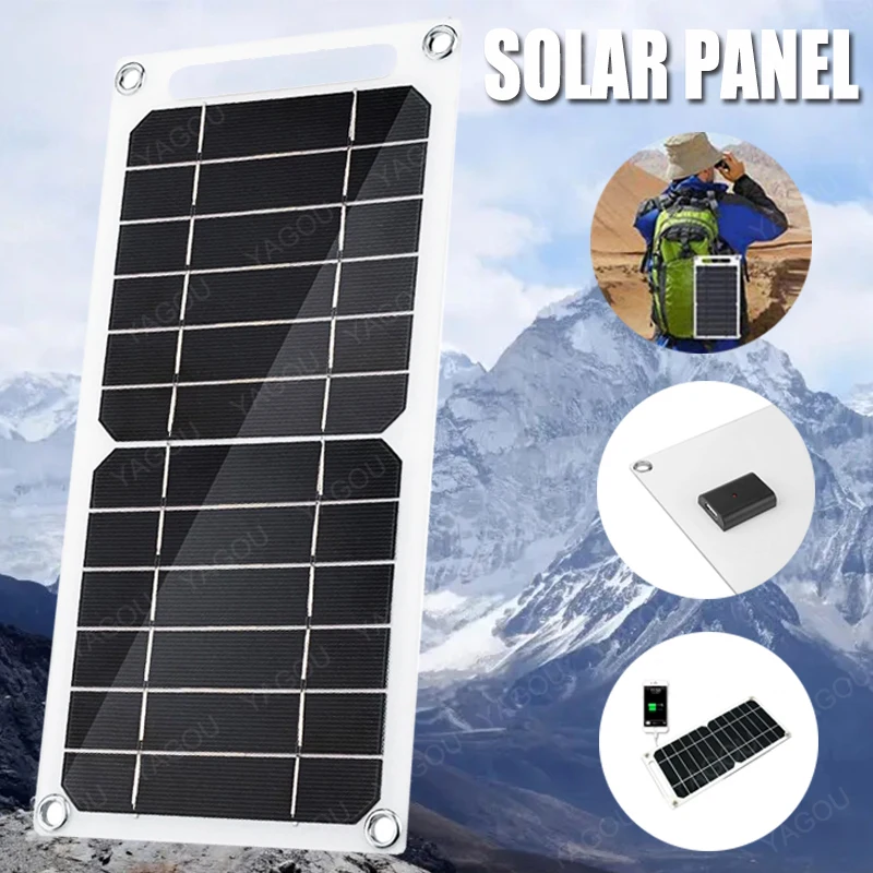 

5V Solar Panel USB Waterproof Outdoor Camping Portable Cells Battery Solar Charger Plate for Mobile Phone Power Bank 40W 20W 15W