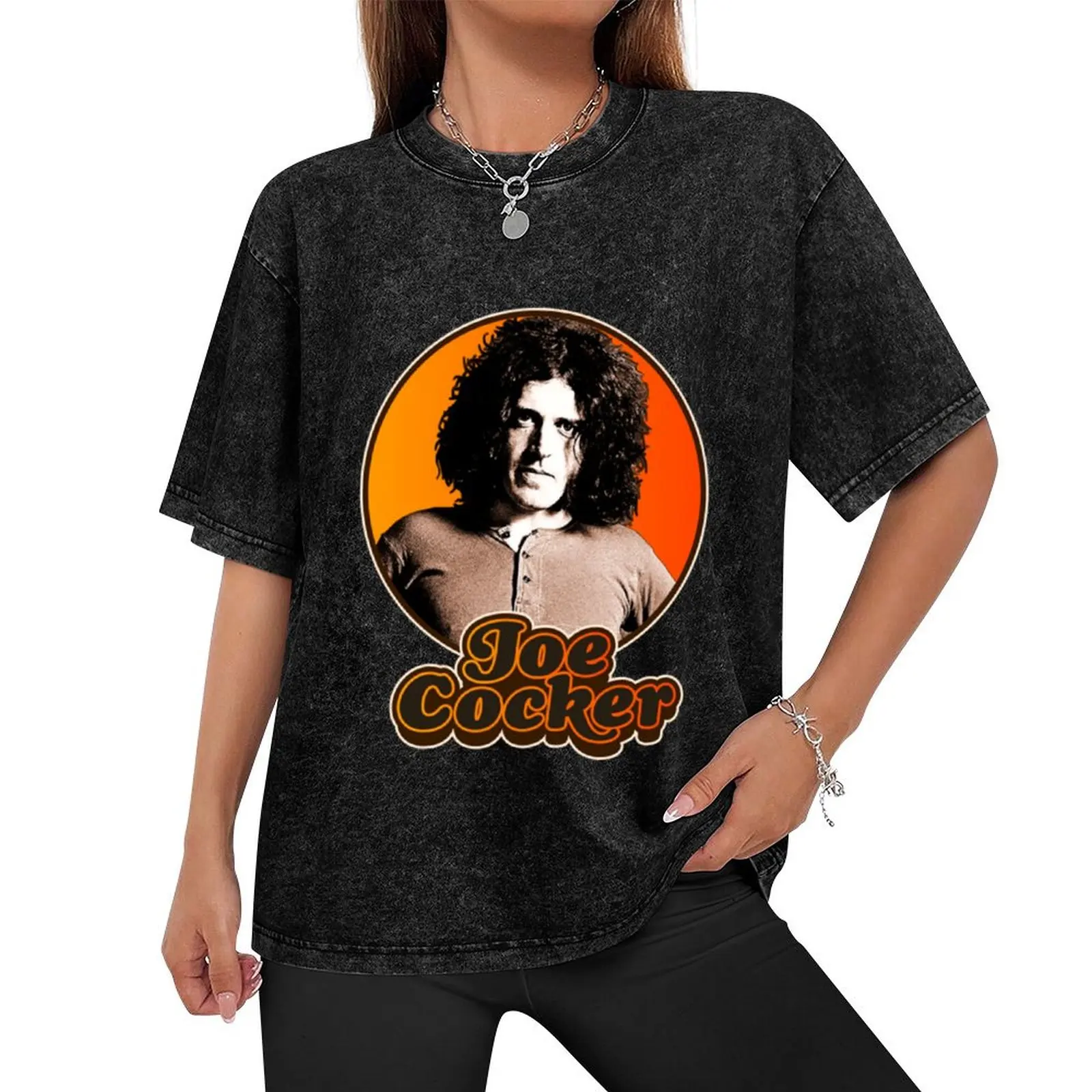 Футболка Joe Cocker летняя блузка 2024 мужская футболка на заказ с короткими рукавами