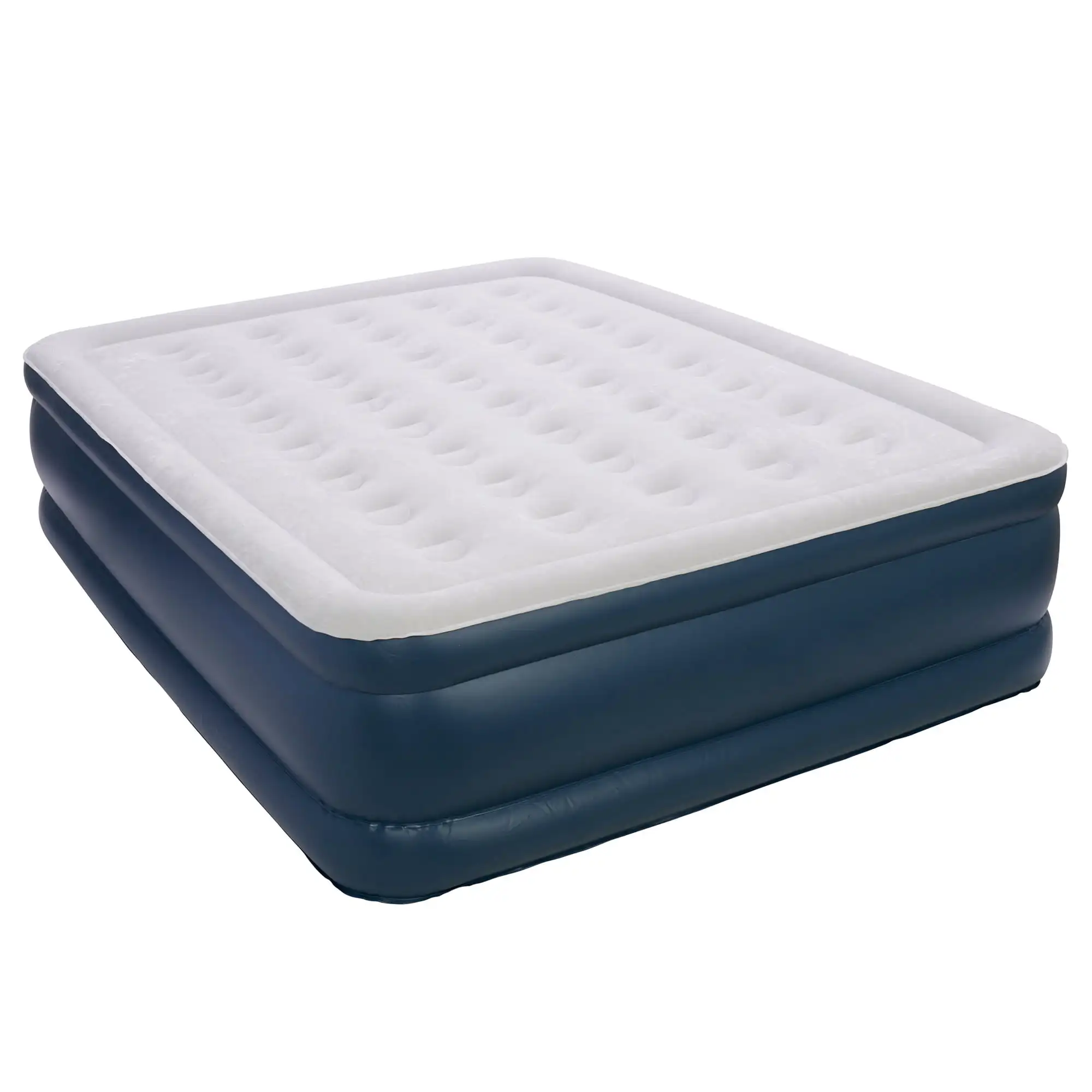 

Raised Queen Air Bed Mattress with Built-In NeverFlat AC Air