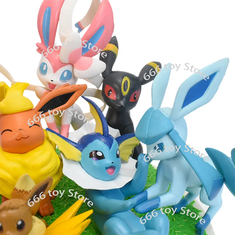 9 стилей Покемон Такара Томи Eevee Eeveelution Flareon Vaporeon аниме экшн-фигурки ABS модели