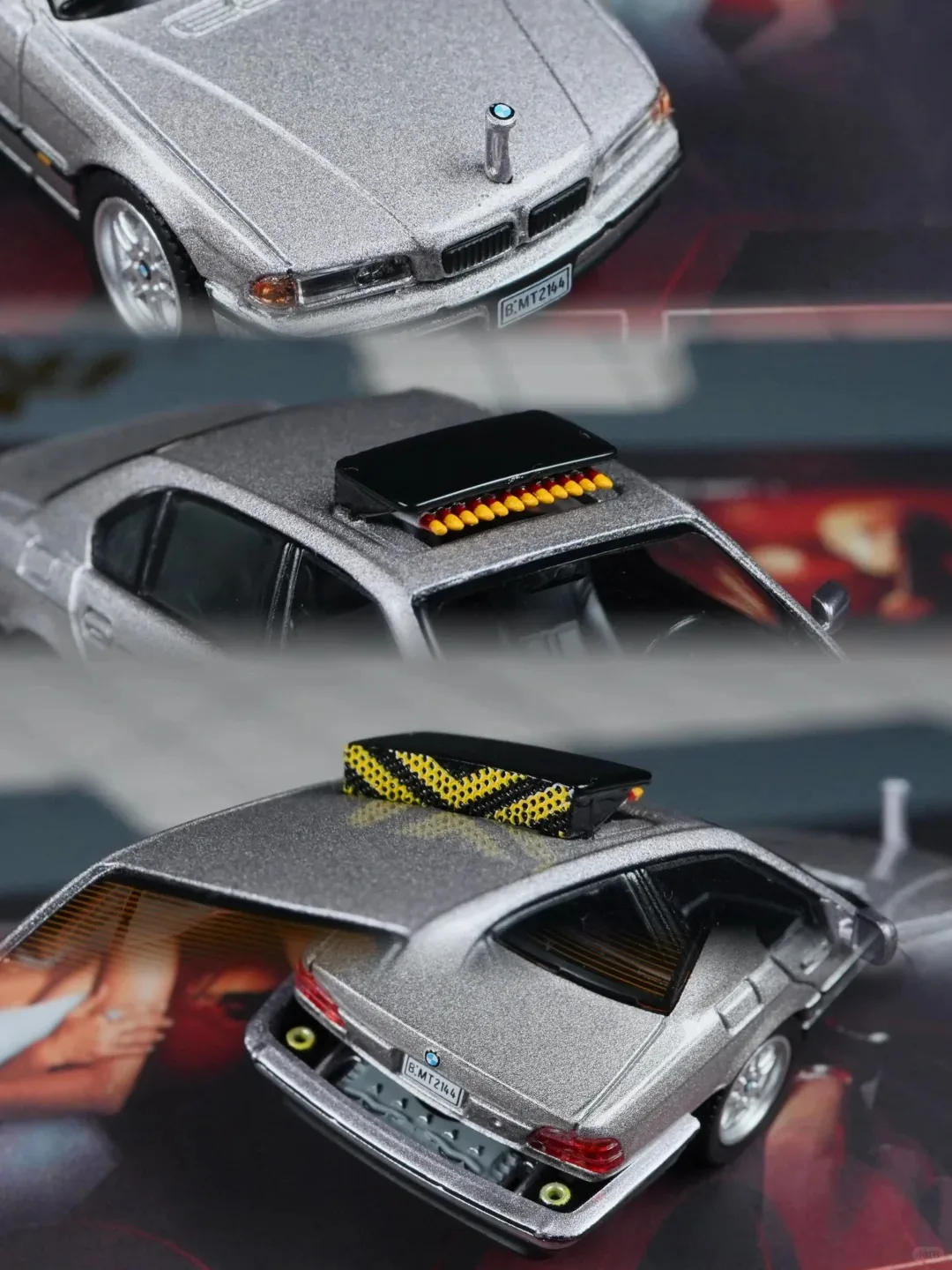 Фото MINIGT MGT00902-007G 1/64 BMW 750LI Классическая супер-гоночная модель автомобиля, миниатюрная литая металлическая модель TSM, подарок для мальчика, свободные вращающиеся колеса №4