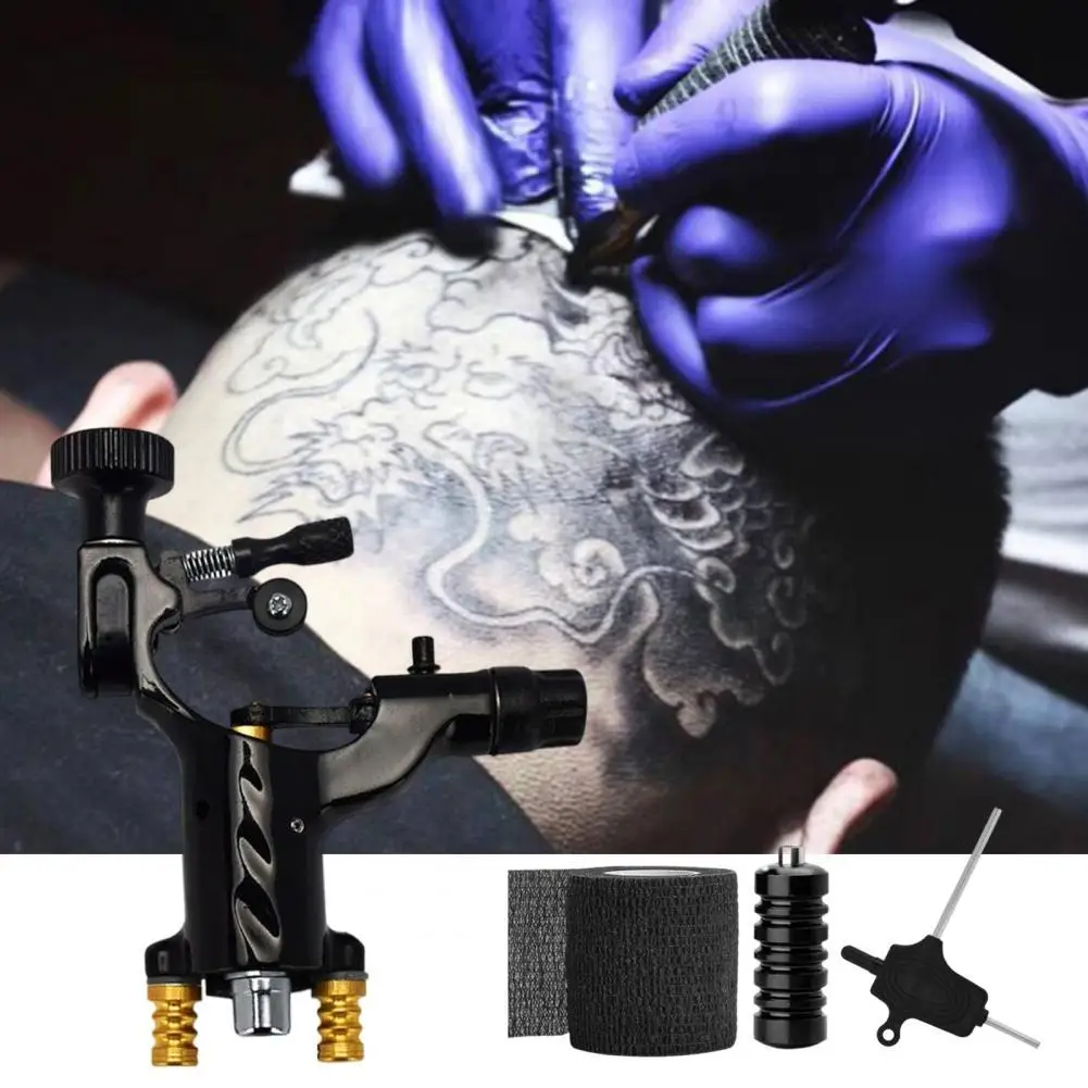 

Useful Comfortable to Grip Tattoo Pen Kit with Bandage Lightweight Tattoo Machine Kit Sturdy Construction for Cosplay