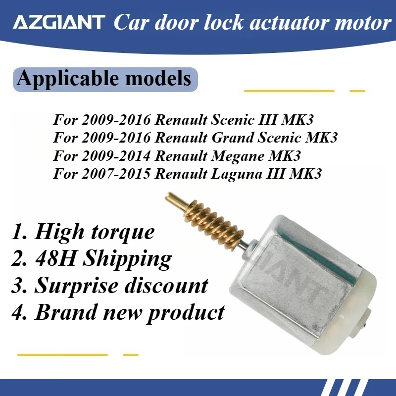 

Для Renault Grand Scenic Megane Laguna 2009-2014 FC-280SC-18180 OEM привод дверного замка автомобиля сердечник двигателя 12 В ремонт силовой двигатель