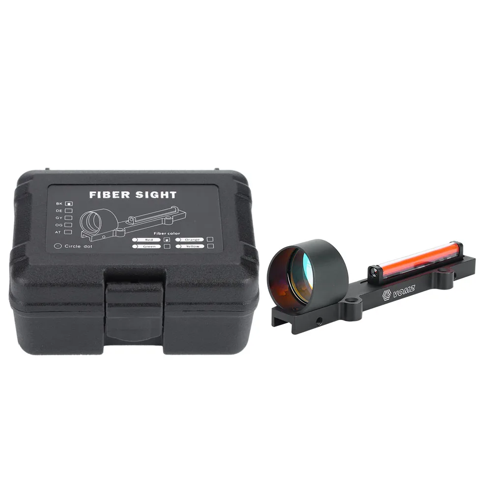 

Tactic Red Fiber Dot Sight Scope Holographic for Shotgun Rib Rail Hunting Shooting hunting hunting
