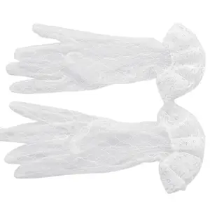 Женские кружевные перчатки для свадьбы, Хэллоуина, выпускного вечера, перчатки длиной до запястья 264E