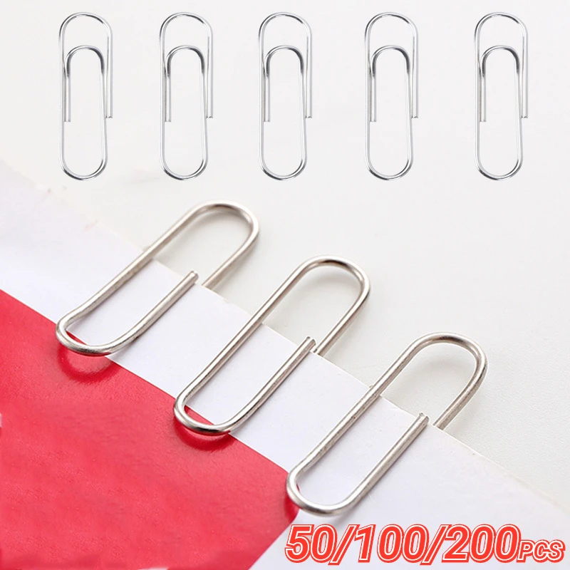 

50/100/200PCS Mini Paperclips Notebook Memo Pad Bookmark Binders Paper Clips Student Office Binding Supplies Stationary