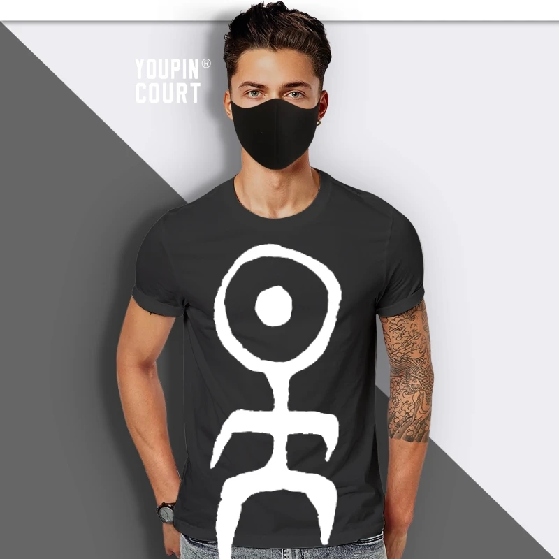 

Einsturzende Neubauten logo WHITE limited edition classic black tribute t shirt unisex