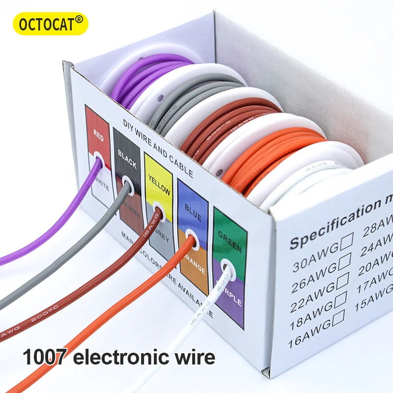 

Heat-resistant Soft Silicone Wire Cable Flexible Silicone Electrical Tinned Copper Wire 30/28/26/24/22/20/18/16 AWG High Quality