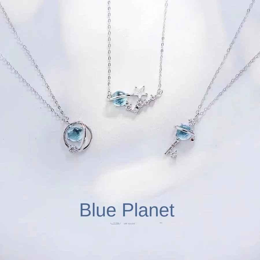 

Star Necklace Female Summer Lavish Sterling Silver Light Luxury Niche Design Sense Clavicle Chain 2021 New Birthday Tanabata Gif