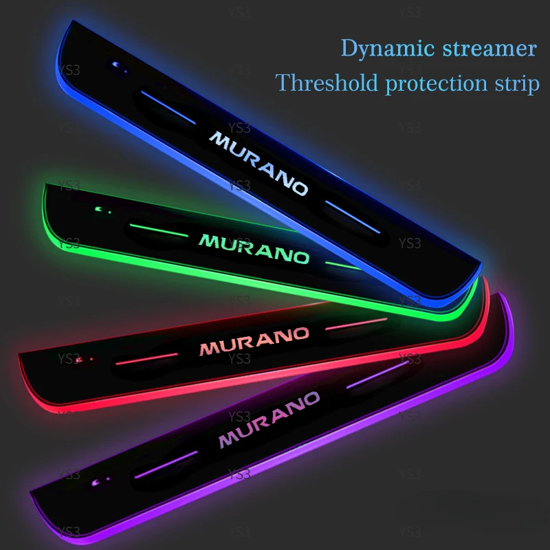 

For Nissan Murano 1 2 3 Z50 Z51 Z52 Car Door Light Projector Lamp Customized Car Logo Luminous LED Welcome Pedal Scuff Plate