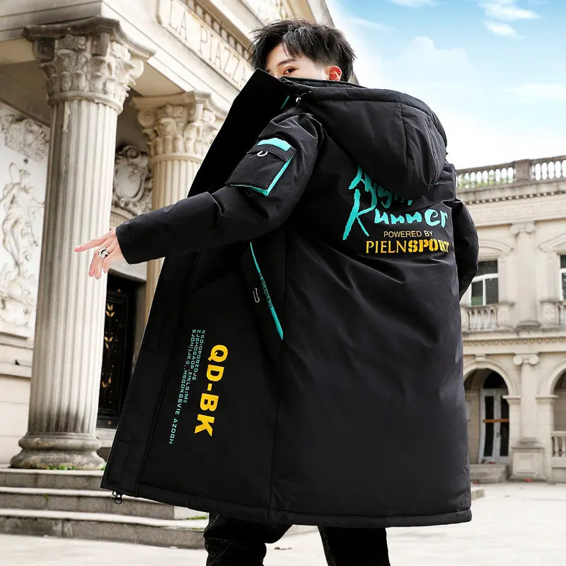 Men's Down Jacket Mid-Length New Winter Warm Coat Fashion Men's Coat