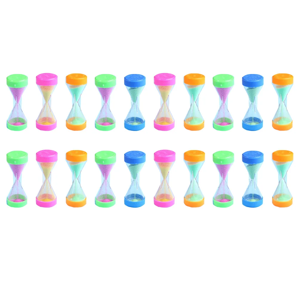 

20Pcs Children Hourglass Toys Creative Hourglasses Home Decors (Random Color)