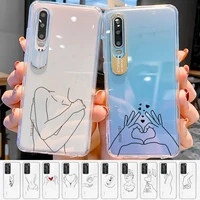 lover hand line simple sexy art phone case for samsung s20 ultra s30 for redmi 8 for xiaomi note10 for huawei y6 y5 cover