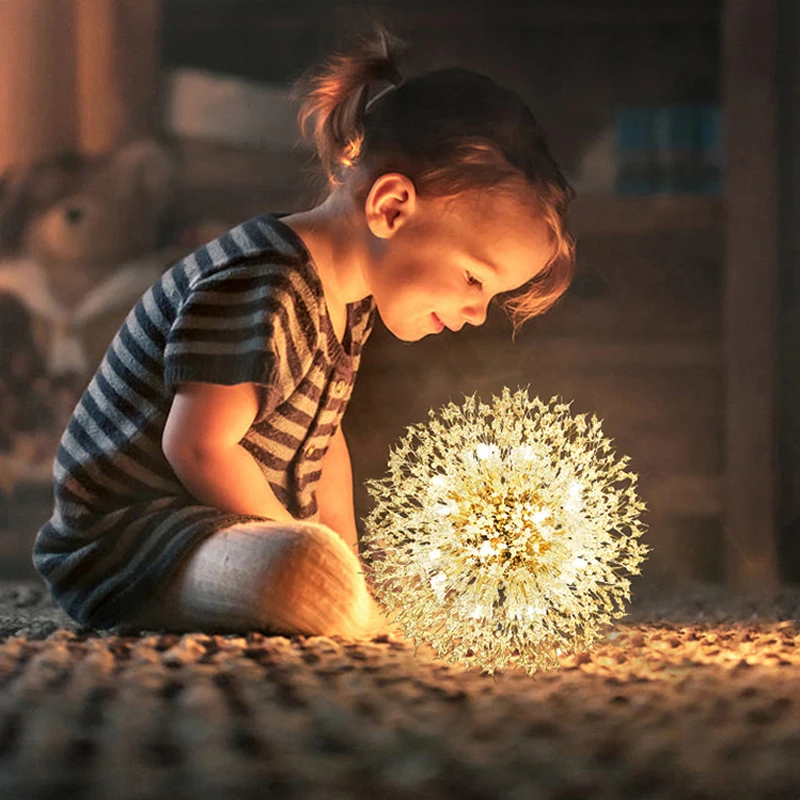 Продажа 2021 современная хрустальная лампа-одуванчик для гостиной, столовой, украшение для дома