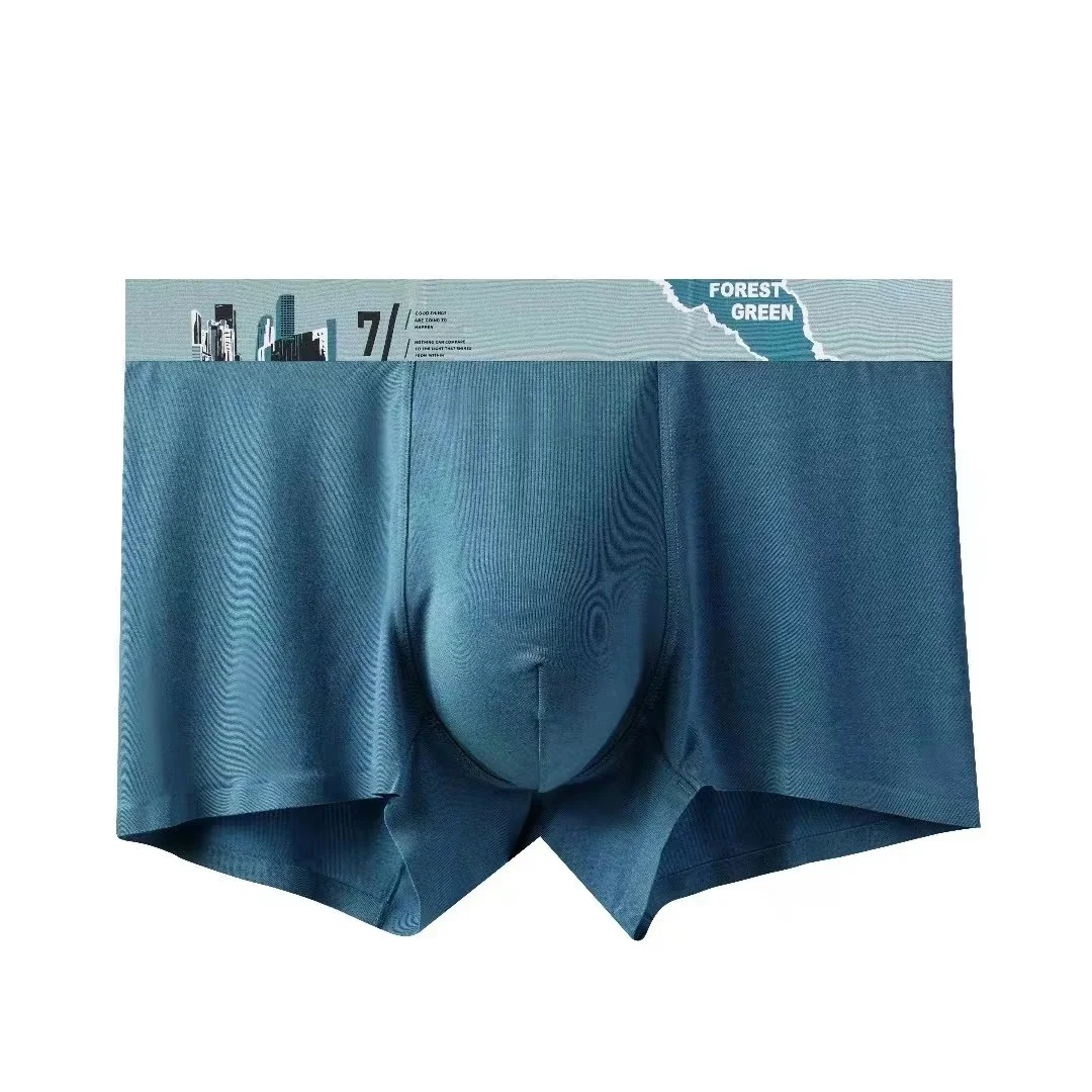 

1pcs Men Boxers Men's Underwear 3A Antibacterial Underpants Men Boxer Shorts Breathable Elastic Male Panties Plus Size L-4XL