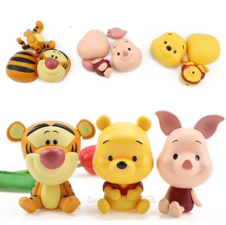 

Disney Cartoon Winnie The Pooh Mickey Mouse Minnie Action Figures Toys Decoration Cake Decoration Dolls Christmas Gifts for Kids