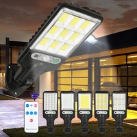 led solar street lights cobsmd outdoor solar lamp with 3 light mode waterproof motion sensor security lighting for garden patio