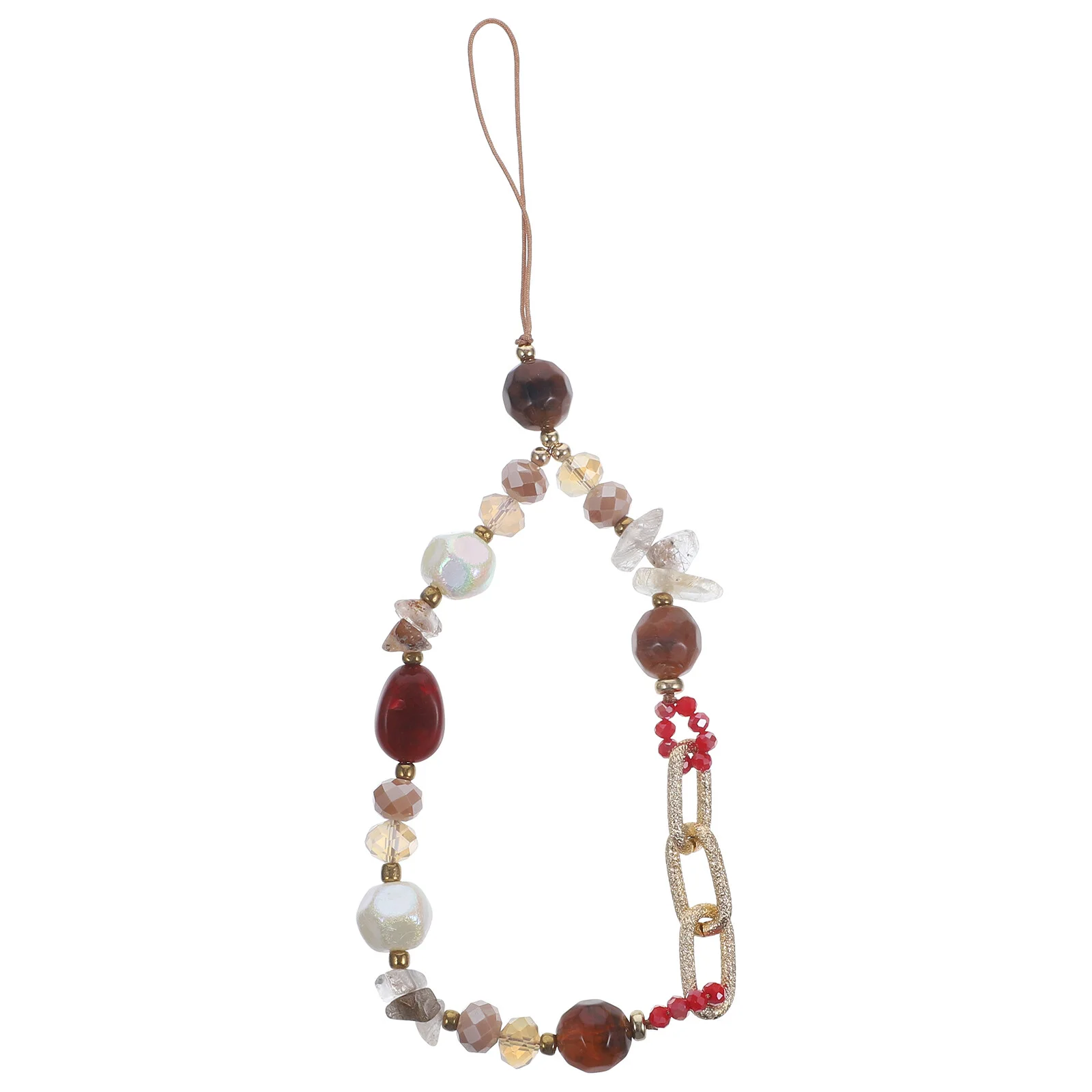 

Accessories Anti-lost Wrist Key Holder Decoration Mobile Beaded Chain Lanyard Keys Decorative Wallet Wristlet Charms
