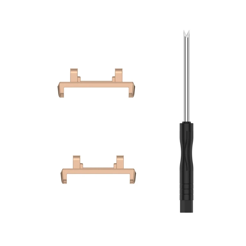 

Металлический соединитель для amazfit TRex 2, адаптер из нержавеющей стали/металлический Соединитель с силиконовым ремешком, 2 шт.