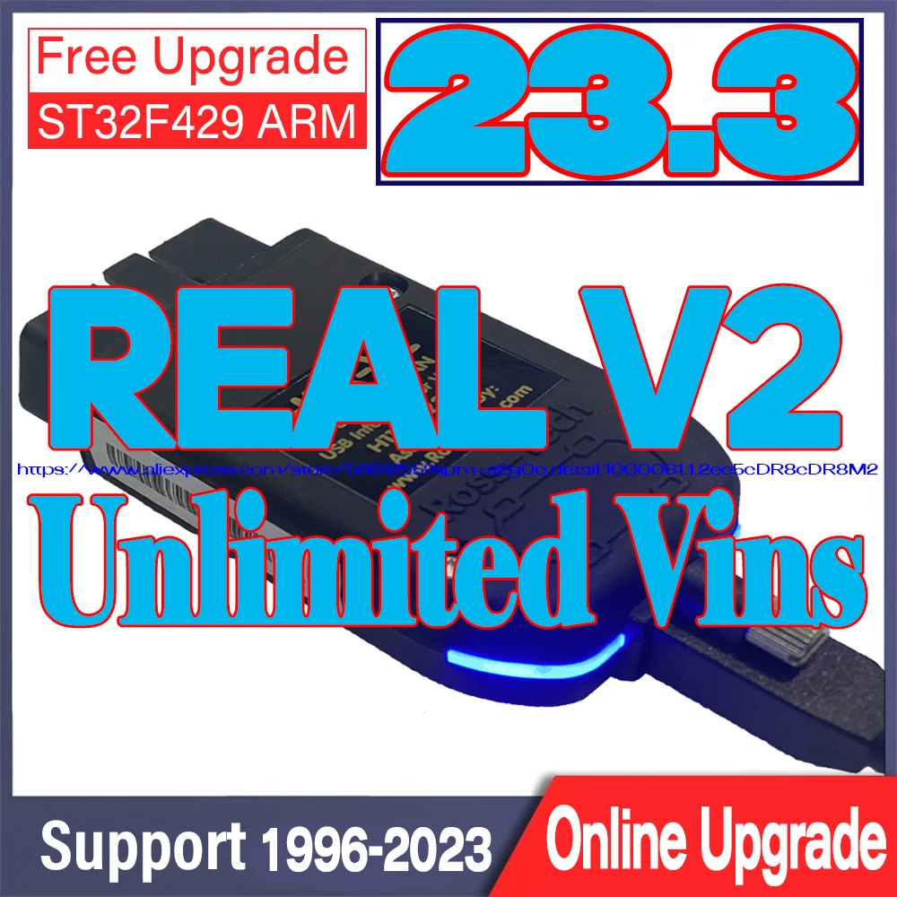 

Real Hex V2 Hardware Usb Interface For Vag Com VAGCOM 23.3 Professional Diagnostic Coding Function VCDS Update Unlimits OBD TOOL