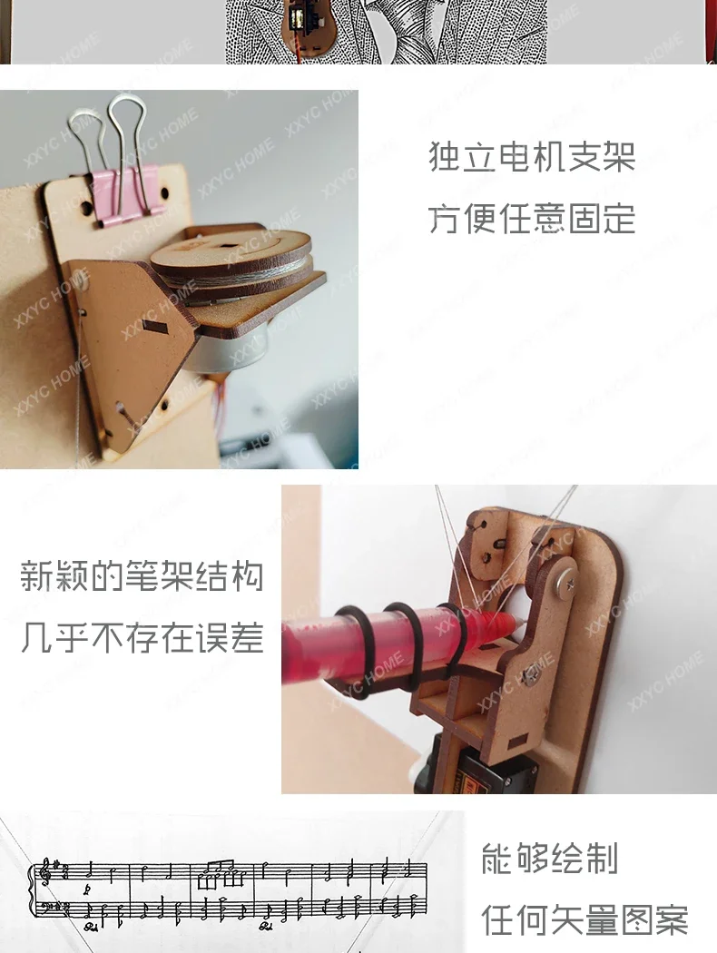 Самая дешевая открытая исходная линия плоттер для рисования стен робот набор